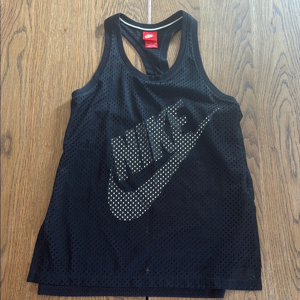 Nike Black Perforated Tank Top